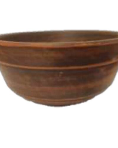 Miska 0.8 gładka, czerwona glina