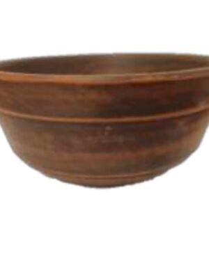 Miska 0.8 gładka, czerwona glina