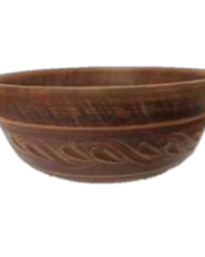 Miska 0.8 Dekor, czerwona glina