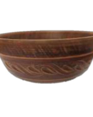 Miska 0.8 Dekor, czerwona glina
