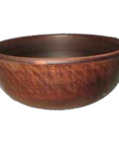 Miska 1 litr, gładka, czerwona glina