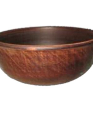 Miska 1 litr, gładka, czerwona glina