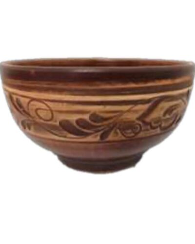 Piala 0,6 litra, angobowana, czerwona glina