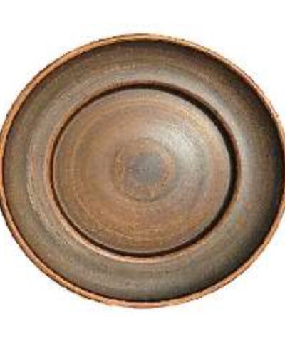 Talerz 200 Gładka, czerwona glina