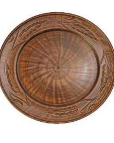 Talerz 200 Dekor Kołos, czerwona glina