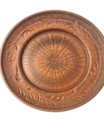 Talerz 200 Dekor Powój, czerwona glina