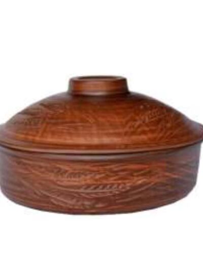 Patelnia #2, Dekor Kołos, czerwona glina