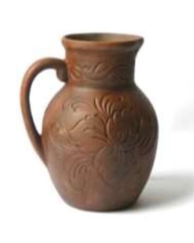 Dzbanek Dekor, czerwona glina