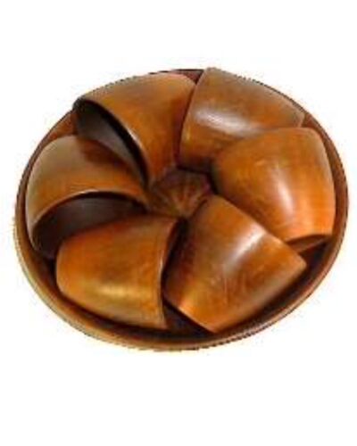 Taca + 6 Kieliszek, czerwona glina