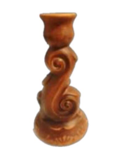 Świecznik, czerwona glina