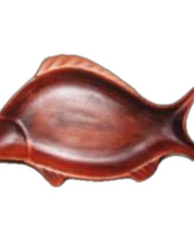 Taca do serwowania ryb, średnia, czerwona glina