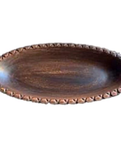 Taca do serwowania ryb, mała, czerwona glina