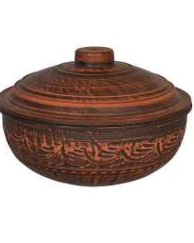 Prażalnik 2,5 litra, średni, czerwona glina