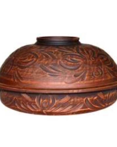 Prażalnik dla pilaw, Dekorowany, czerwona glina