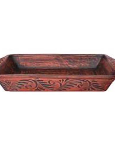 Blacha do pieczenia, mleczna, czerwona glina