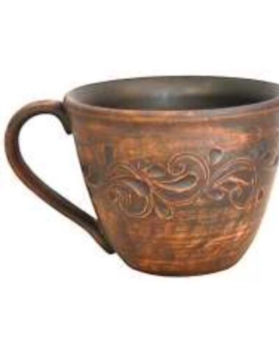 Kubek 0,30 Dekorowany, czerwona glina