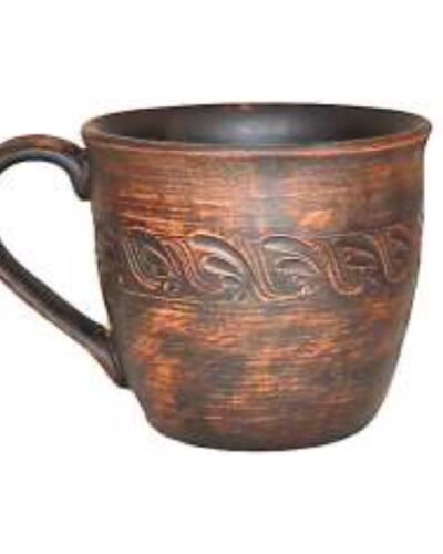 Kubek 0,32 Dekorowany, czerwona glina