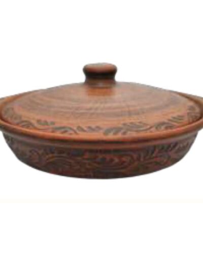 Patelnia D-230 grawerunek, czerwona glina