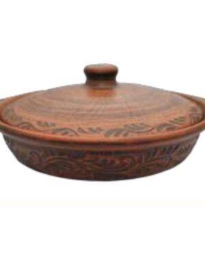 Patelnia D-230 grawerunek, czerwona glina