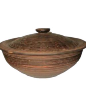 Patelnia dla szaszłyków, 4,5 litra, gładki, czerwona glina