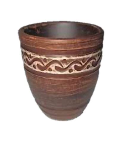 Szklanka 0,2 litra, angoba, Trypole, czerwona glina