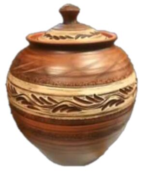 Beczka do wytrawiania, angoba, czerwona glina