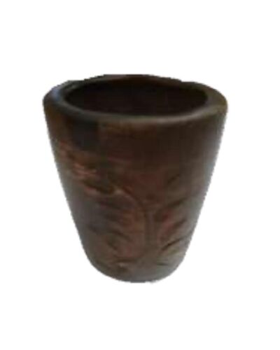 Kieliszek #3 grawerunek, czerwona glina