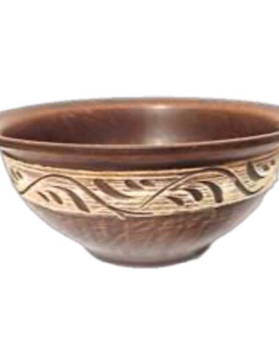 Miska 0,7 l., angoba, czerwona glina