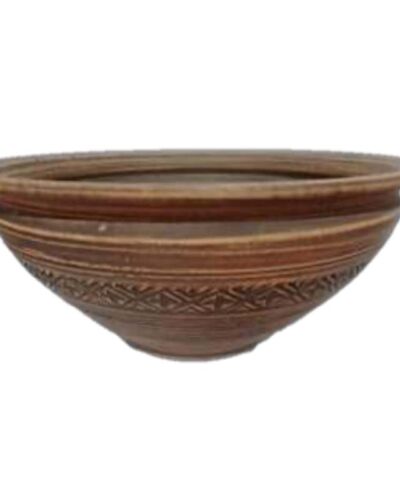 Makutra ceramiczna #4, czerwona glina