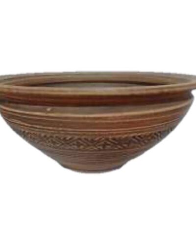 Makutra ceramiczna #1, Nacięcia, czerwona glina