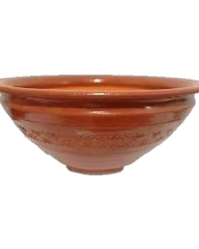 Makutra ceramiczna #1, glazura, czerwona glina