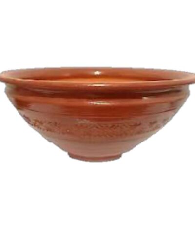 Makutra ceramiczna #1, glazura (grawerunek), czerwona glina