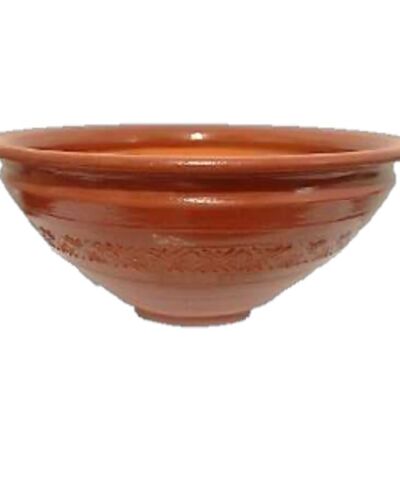 Makutra ceramiczna #2, glazura, czerwona glina