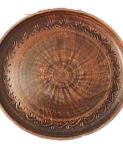 Talerz “Pizza” 300, dekorowany, czerwona glina