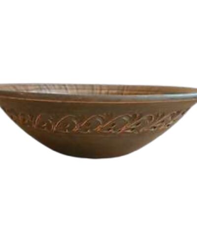 Salaterka 2,5 l., dekorowany, czerwona glina