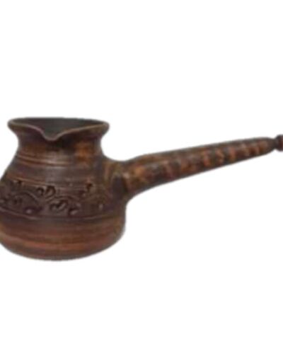 Kawiarka 0,5, dekorowana, czerwona glina