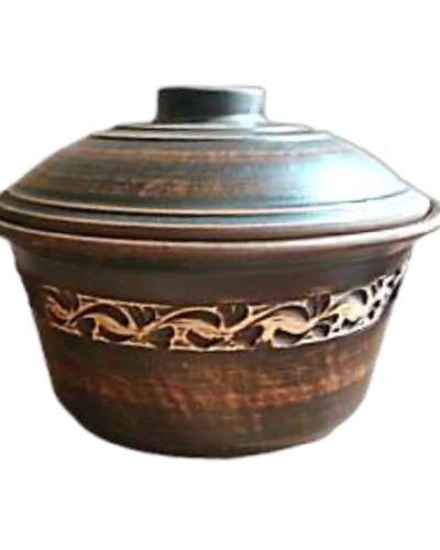 Garnek 2 litra, angoba, czerwona glina