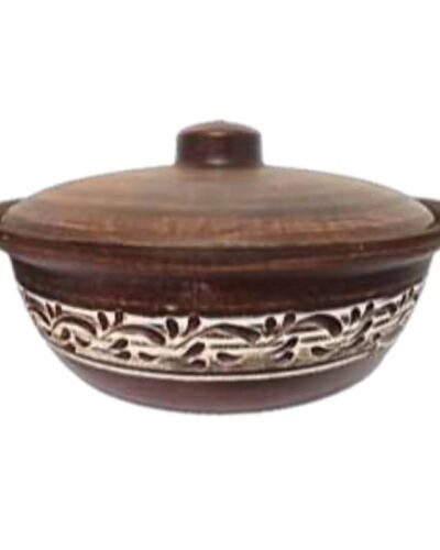 Doniczka do pilaw, 3 litra, angoba, czerwona glina