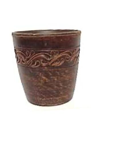 Kieliszek, dekorowany, czerwona glina