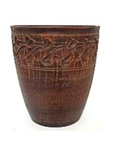 Szklanka #1, dekorowana 0,4 l., czerwona glina