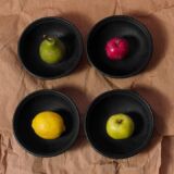 Miska dekorowana, Rzymska, czarna glina