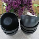 Miska dekorowana, Rzymska, czarna glina