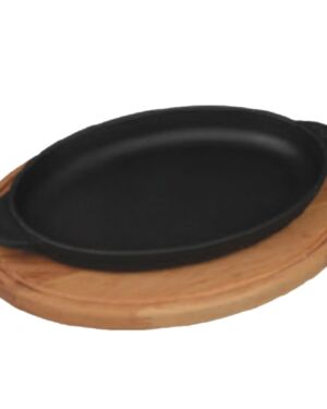 Żeliwna patelnia porcjowana z podstawą H2214-D