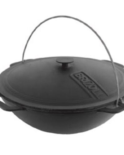 Azjatycki kociołek żeliwny z pokrywką