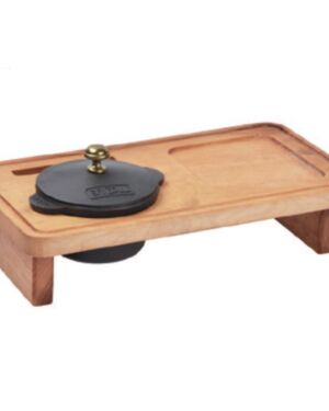 Żeliwna patelnia z podstawą