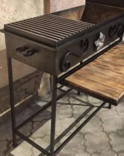 Grill węglowy z półką, wyrób kuty
