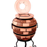 Tandoor cegła, wzór #4